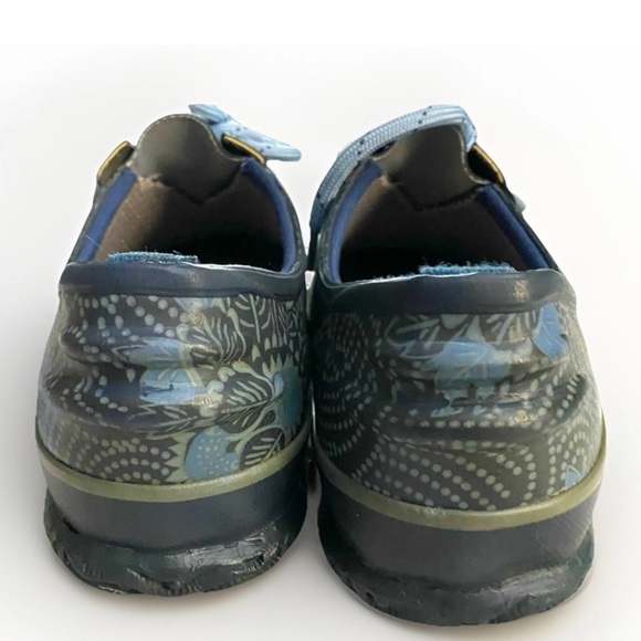 Bogs Batik Urban Farmer Slides Clogs Women’s Size 9 Blue Leaf Waterproof - Picture 5 of 9